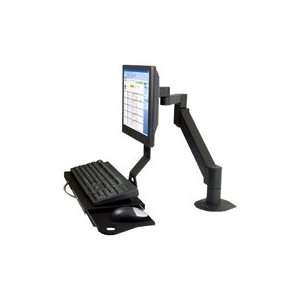  LCD Data Entry Arm with Flip Up Keyboard Tray   for Wall 