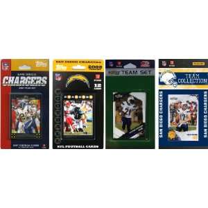  NFL San Diego Chargers 4 Different Licensed Trading Card 