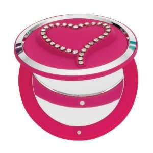   Compact/Pill Box with Swarovski Crystals, Pink