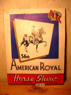 1954 American Royal Book 208 Pages Shipley Kansas City  