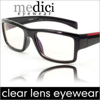 Black Frame DJ Clear Lens Nerd Skater Polite Glasses  