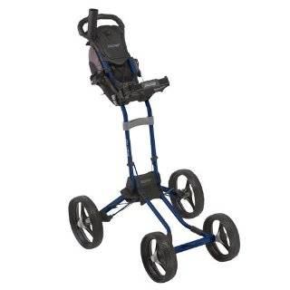   One Click Folding 4 Wheel Golf Push Cart (Black)