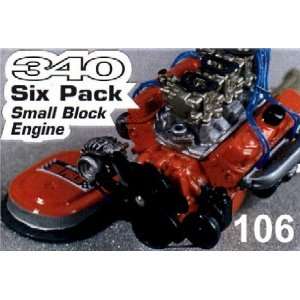  Magnum 340 Six Pack Small Block Engine by Ross Gibson 