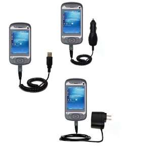  USB cable with Car and Wall Charger Deluxe Kit for the HTC 