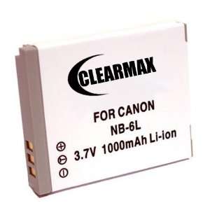  Clearmax Professional NB 6L Replacement Battery for Canon 