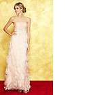   WONG Strapless Feather Gown Long Dress Prom Pageant Wedding Blush 14
