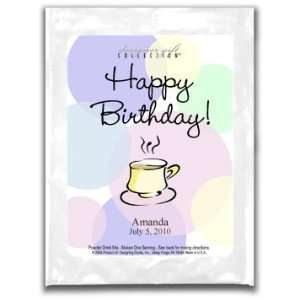  Cocoa SS Wh Happy Birthday Pastel Polka Dots Mug Kitchen 