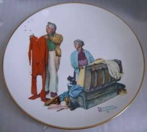 SET OF 4 FOUR SEASONS 57 NORMAN ROCKWELL PLATES c 1978  