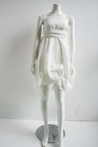 NWT Faboo Tube White Cotton Dress $185 XS S  