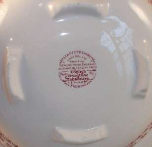 English Ironstone PROVENCE RED Round Covered Vegetable Bowl A+  
