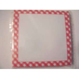  Sticky Note Pad ~ Red Plaid Border (100 Sheets) Office 