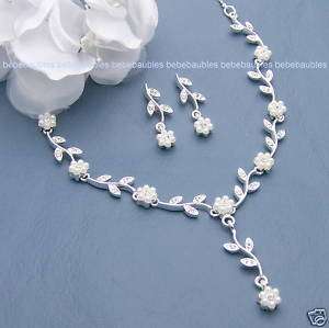 BRIDAL WEDDING Tiara BRIDESMAID NECKLACE Jewelry SET 36  