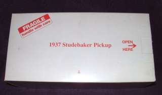 Danbury Mint 1937 Studebaker Pickup diie cast model with red painted 