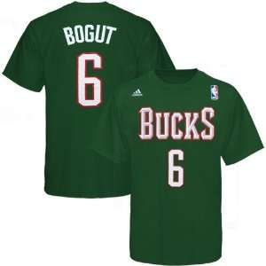  adidas Milwaukee Bucks #6 Andrew Bogut Green Player T 
