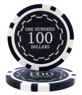 1000 Acrylic Case Eclipse Poker Chip Set 14G FREE BOOK  