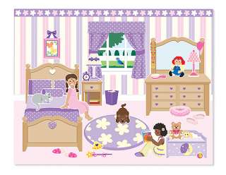PLAY HOUSE 175+ Reusable Stickers and 5 Scenes~ new product Melissa 