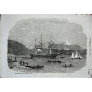  1862 Vancouver Island British Columbia Ship Plumper War 