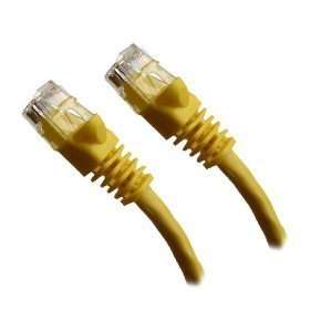 com 2 Ft (2ft) Cat6 Ethernet Network Patch Cable Yellow w/Ultra Boot 