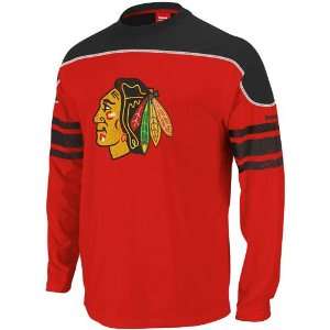  Reebok Chicago Blackhawks Shootout Long Sleeve T Shirt 