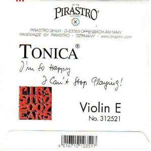  Pirastro Violin Tonica Medium E Aluminum Wound Loop End 