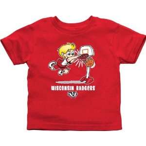 Wisconsin Badgers Infant Boys Basketball T Shirt 