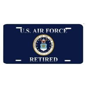  USAF US Air Force Insignia Retired License Plate 