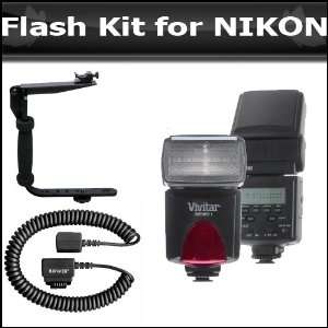   Flash Diffuser + Off Camera Shoe + Flash Bracket For Nikon D200 D100