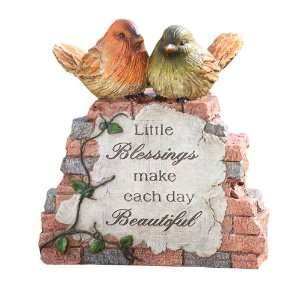  Napco Decorative Brick Look Birds Little Blessings Make 