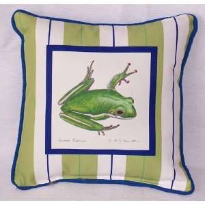  Betsy Drake SN040 Tree Frog Small Outdoor Indoor Pillow 12 