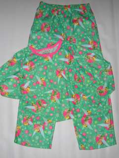 Girls Tinkerbell Winter Pajamas by Disney Size 4/5 6/6X NEW  