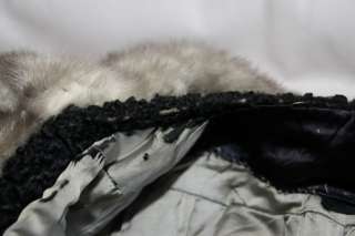 SCHIAPARELLI (Collector Piece) persian Lamb & Mink Fur Coat, VINTAGE 