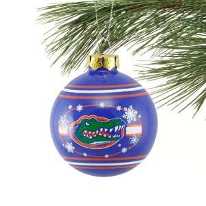  Florida Gators 2010 Snowflake Glass Ball Ornament Sports 