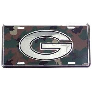  Georgia Bulldogs Camo Metal License Plate Sports 
