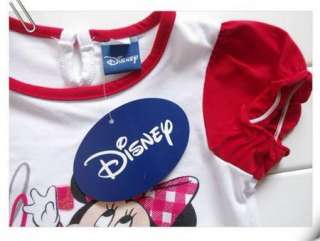 Girl DISNEY Minnie MouseTop+Skirt Pants Dress 0 4Years Outfit Set 