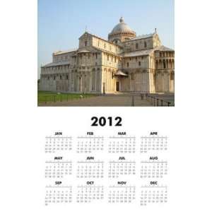  Italy   Pisa   Cathedral 2012 One Page Wall Calendar 11x17 
