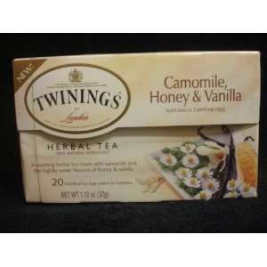 Twinings of London Herbal Tea Camomile, Honey & Vanilla  20 Tea 