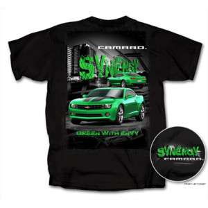 Camaro Synergy Green with Envy Black Tee Shirt NWT  
