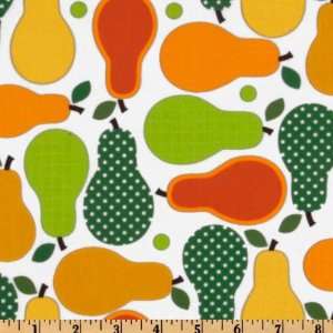  44 Wide Metro Market Pears White Fabric By The Yard 