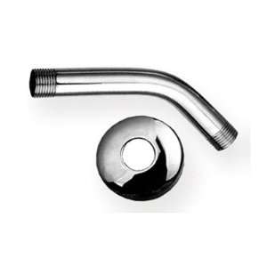 Whitehaus WHSA165 2C ShowerHaus Short Shower Arm with Flange, Polished 