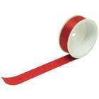   Paper Red 1 Inch Woven Edged Ribbon   12 ft long   Sold individually