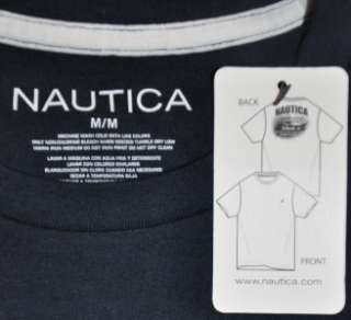 NAUTICA Mens Graphic tee t Shirt s/s NEW red blue M XL  