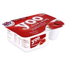 Yoo Fruity Thing Strawberry Split Pot 175G   Groceries   Tesco 