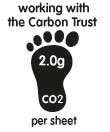 The Carbon Trust Carbon Reduction Label for Tesco Toilet Tissue (White 