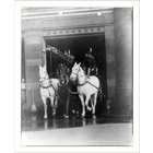   activities horse drawn hook & ladder truck leaving fi, 20 x 24in