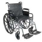 Drive Medical   Chrome Sport Wheelchair   Fixed Arm {Non Removable 