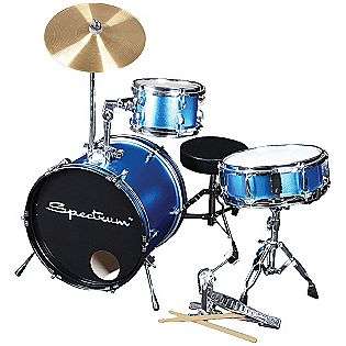 Spectrum AIL 650B Electric Blue Three Piece Junior Drum Kit  Toys 
