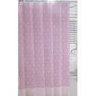   Pink Stars, Stripes And Dots Fabric Shower Curtains by Kassatex