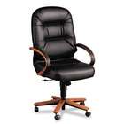HON 2190 Pillow Soft Wood Series Executive High Back Chair, Black 