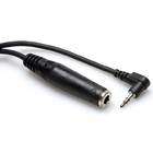 Hosa MHE 100.5 Headphone Extension Cord 1/4IN To 3.5mm Right Angle 6in