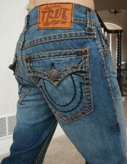 NWT True religion mens Ricky Super T straight jeans in Locomotive 